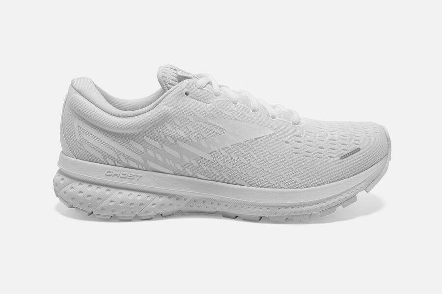 Brooks Running Shoes Mens White - Ghost 13 Road - 0129-SGTLF